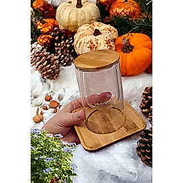 BAMBU TABAKLI ÇİFT ÇIDARLI 200 CC KUPA