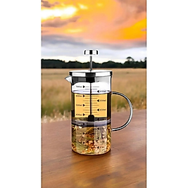 FRENCH COFFEE CAM DEMLİK ÖLÇÜ KABI 700ML