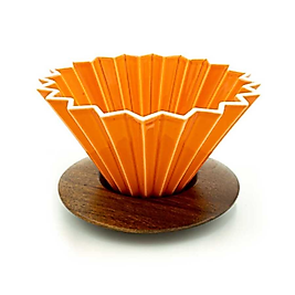 Ahşap Standlı Dripper - Turuncu