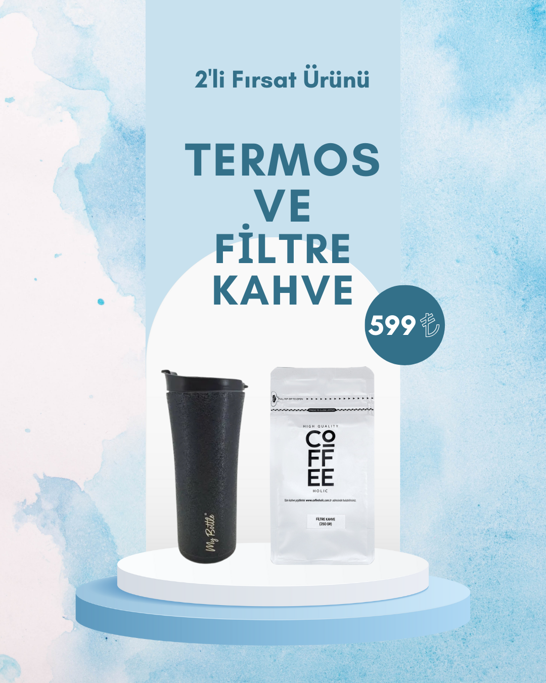 TERMOS VE FİLTRE KAHVE 2'li SET
